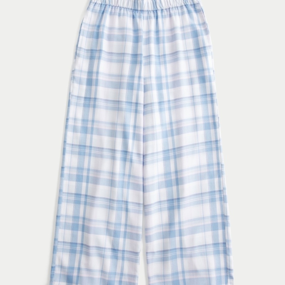 Hollister Light Blue Flannel Pajama Pants